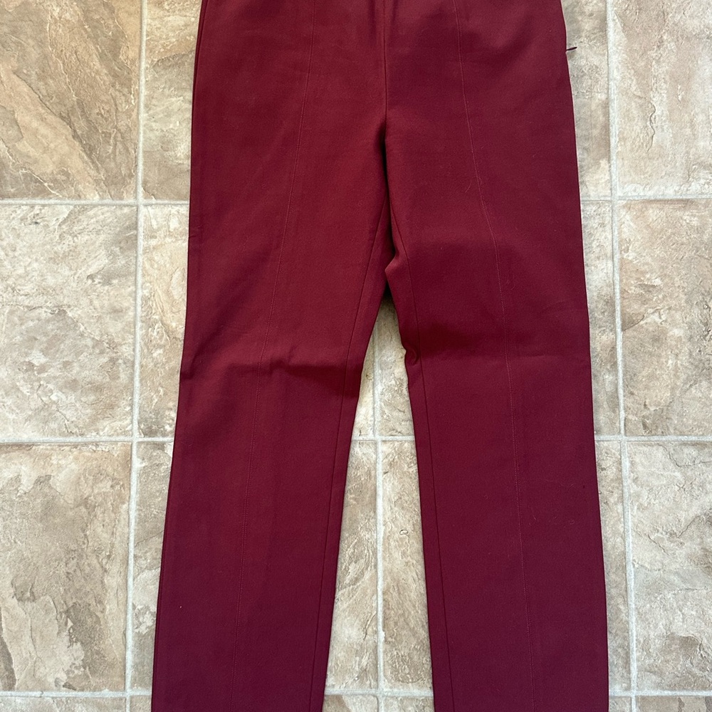 Vince Women's Burgundy Straight Leg Pants